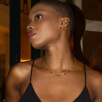 Collier, bracelet et boucles d'oreilles Gemia en pierres Grenat
