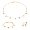 Collier, bracelet et boucles d'oreilles Gemia en pierres Citrine - vue V1