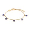 Collier, bracelet et boucles d'oreilles Gemia en pierres Lapis-lazuli - vue V4
