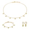 Collier, bracelet et boucles d'oreilles Gemia en pierres Péridot - vue V1