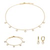 Collier, bracelet et boucles d'oreilles Gemia en Pierres de lune - vue V1