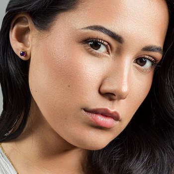 Boucles d'oreilles Aurora en pierres Améthyste