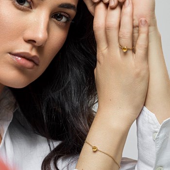 Aurora Citrien ketting, armband en oorbellen