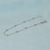 Bracelet Argent 925 Rhodié et Billes Simple - vue V3