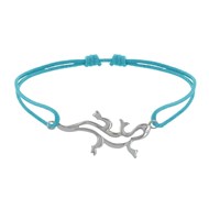Bracelet Lien Argent 925 Salamandre - Turquoise