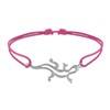 Bracelet Lien Argent 925 Salamandre - Fuchsia - vue V1