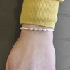 Bracelet Argent 925 4 Perles de Culture et Petites Perles Nacrées Blanches - vue V2