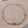 Bracelet Argent 925 Anneaux et Perles Facettées de Multiples Pierres - vue V3