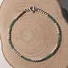 Bracelet Argent 925 Perles et Onyx Vert Facetté M1 - vue V4