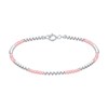 Bracelet Argent 925 Perles et Rhodochrosite Facetté M1 - vue V1
