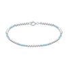 Bracelet Argent 925 Perles et Larimar Facetté M1 - vue V1