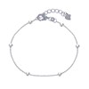Bracelet Argent 925 Rhodié et Billes Simple 3mm - vue V1