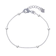 Bracelet Argent 925 Rhodié et Billes Simple 3mm