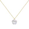 Collier Plaqué Or Fleur de Nacre Ivoire - taille 38 cm - vue V1