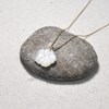 Collier Plaqué Or Fleur de Nacre Ivoire - taille 38 cm - vue V4