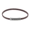 Bracelet Homme Tresse en Coton Chocolat - taille 19 cm - vue V1