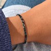 Bracelet Duo Lien Perles de Verre Multicolores Perles Argent 925 - vue V3