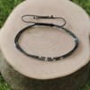 Bracelet Duo Lien Perles de Verre Multicolores Perles Argent 925 - vue V4