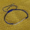 Bracelet Lien Bleu Perles de Béryl Facettées Perles Argent 925 - vue V4
