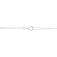 Bracelet en Argent avec oxyde de zirconium blanc