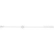 Bracelet en Argent avec oxyde de zirconium blanc