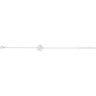 Bracelet en Argent avec oxyde de zirconium blanc