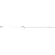 Bracelet en Argent avec oxyde de zirconium blanc
