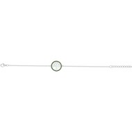 Bracelet en Argent avec oxyde de zirconium vert emeraude