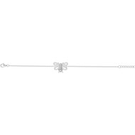 Bracelet en Argent avec oxyde de zirconium blanc