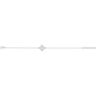 Bracelet en Argent avec oxyde de zirconium blanc