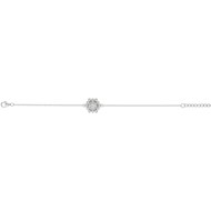 Bracelet en Argent avec oxyde de zirconium blanc