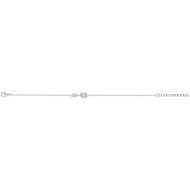 Bracelet en Argent avec oxyde de zirconium blanc