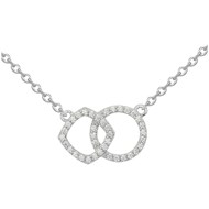 Collier en Argent avec oxyde de zirconium blanc