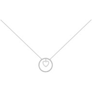 Collier en Argent avec oxyde de zirconium blanc