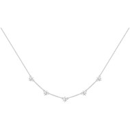 Collier en Argent avec oxyde de zirconium blanc