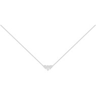 Collier en Argent avec oxyde de zirconium blanc
