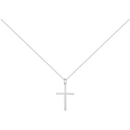 Collier en Argent avec oxyde de zirconium blanc