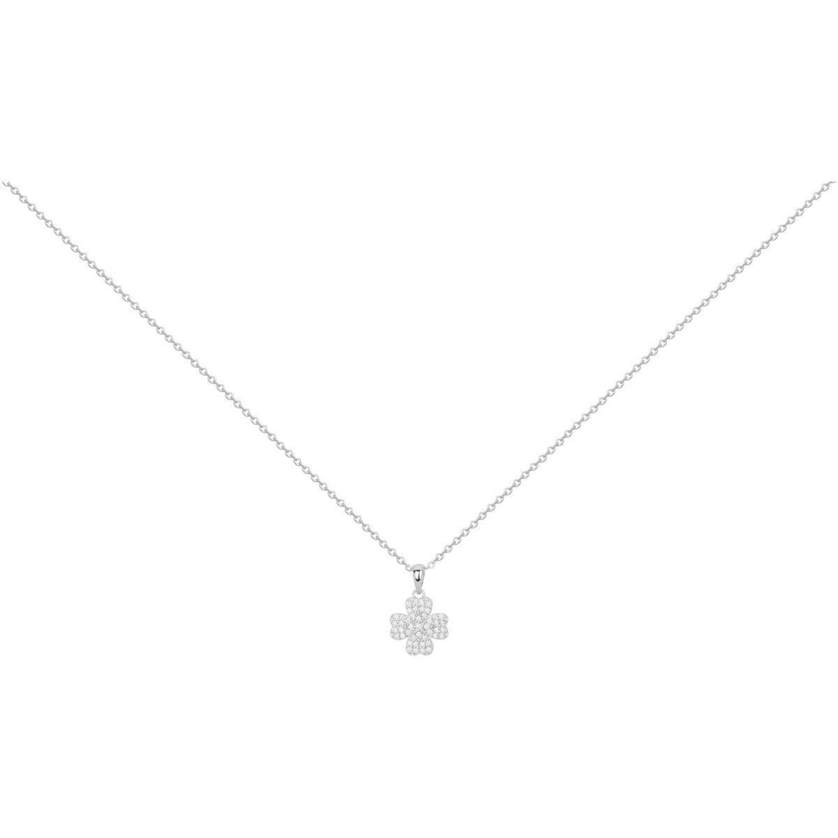 Collier en Argent avec oxyde de zirconium blanc