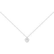 Collier en Argent avec oxyde de zirconium blanc