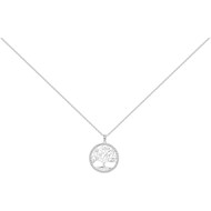 Collier en Argent avec oxyde de zirconium blanc