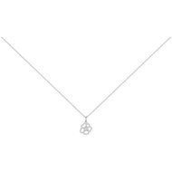 Collier en Argent avec oxyde de zirconium blanc