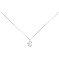 Collier en Argent avec oxyde de zirconium blanc