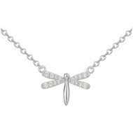 Collier en Argent avec oxyde de zirconium blanc