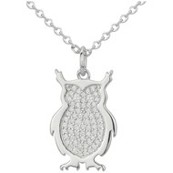 Collier en Argent avec oxyde de zirconium blanc
