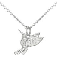 Collier en Argent avec oxyde de zirconium blanc