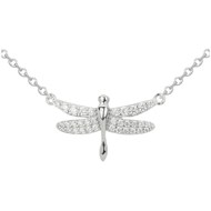 Collier en Argent avec oxyde de zirconium blanc