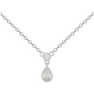 Collier en Argent avec oxyde de zirconium blanc