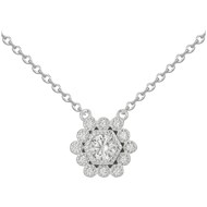Collier en Argent avec oxyde de zirconium blanc