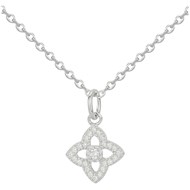 Collier en Argent avec oxyde de zirconium blanc