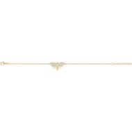 Bracelet en Plaqué Or avec oxyde de zirconium blanc